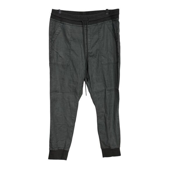 Level 99 linen lyocell blend jogger pants green large elastic waist - Picture 1 of 8